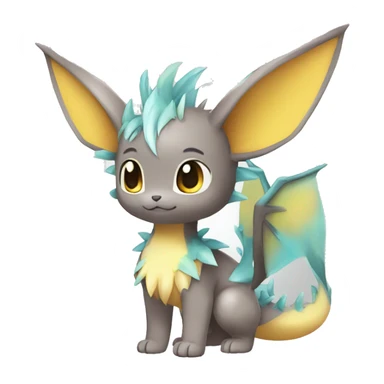 Shiny-Eeveelution-Cute-Dragon-Pokémon-fusion full body sticker