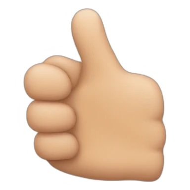 thumb sideways sticker