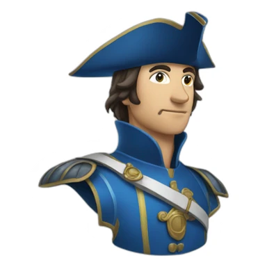 chevalier bleu sticker