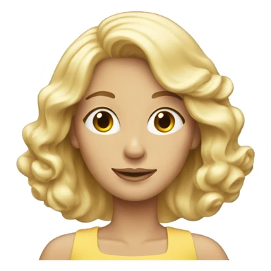A women with blond hair who look rich sticker