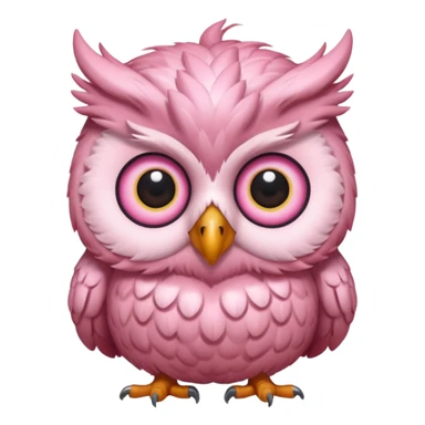 image of a pink owl sticker