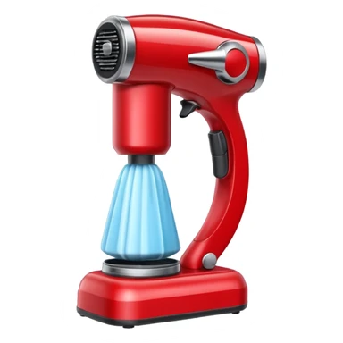 Red shaving machine sticker