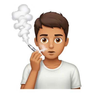 spanish boy vaping sticker