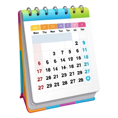 Aesthetic calendar  sticker