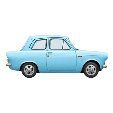 Light blue ford anglia sticker