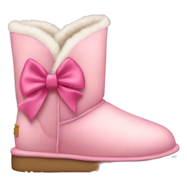 Pink bow Uggs  sticker
