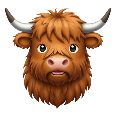 Highland cow sticker