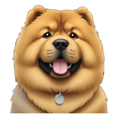 Chow chow at a barbershop sticker