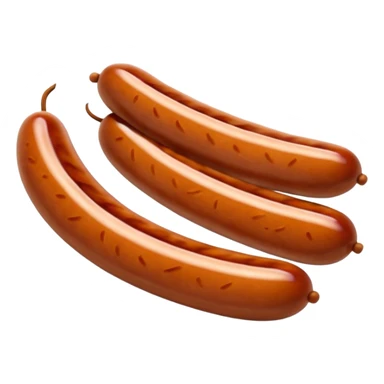 sausages cutted in slices  sticker