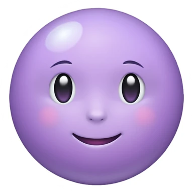 realistic looking lilac moon sticker