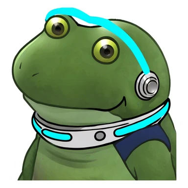 Design a simple, friendly spaceship with a smooth, rounded shape. Add a clear 'face' on the front using glowing lights for eyes and a curved line for a smile, giving it personality. Use a plain background to keep the focus on the ship.. sticker