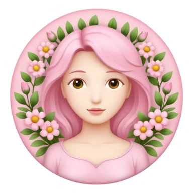 virgo sign pink sticker