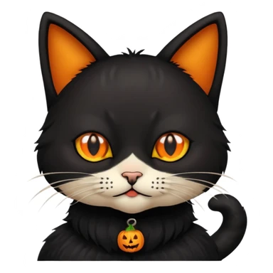 haloween cat sticker