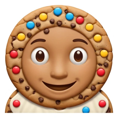 cookie man shape half body sticker