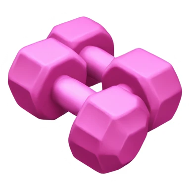 pink dumbbells sticker