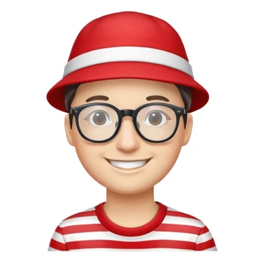 Photo of a friend made to look like where’s wally sticker