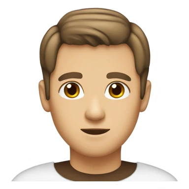 brunette haircut bob brown eyes horns sticker