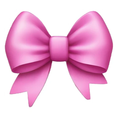 Pink bow on stone face sticker