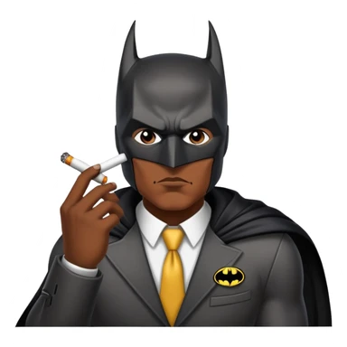 batman smoking and he is Latin sticker