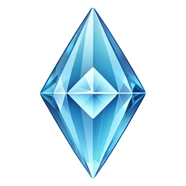 An upward arrow in the form of a crystal sticker