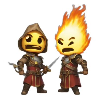 Trioxidre en duel contre dracaufeu sticker