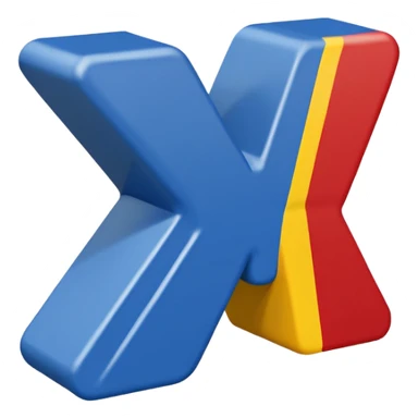 "ATX" Block letters painted the colors of the stemmas state flag sticker