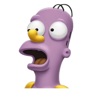 Homer simpsons give a kiss sticker