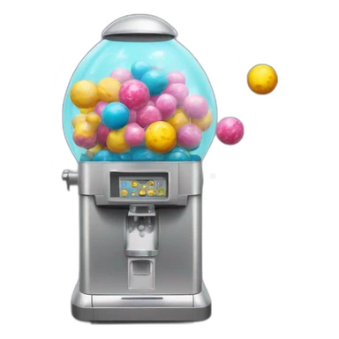 space themed bubblegum machine sticker