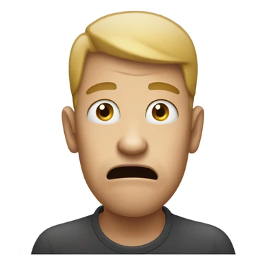 biting fingers nervous sticker