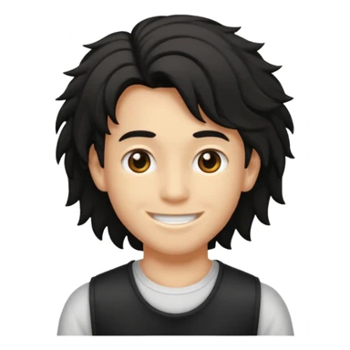 Je veut un garçon qui a des cheveux locks mi long c un renoi il porte un débardeur blanc et qui sourit sticker