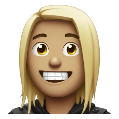 Laughing with tears emo sticker