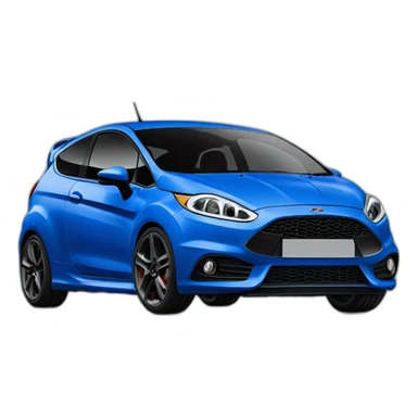 fiesta st line bleue sticker