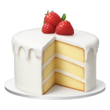 white cake sticker