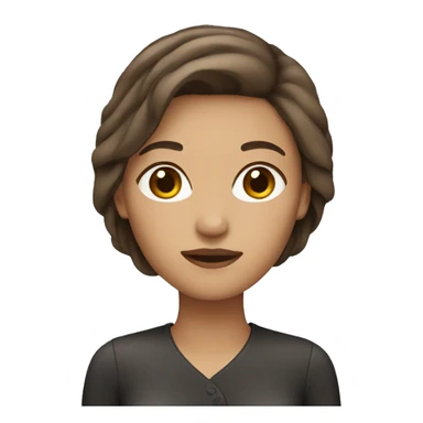 Woman with ash brown hair  sticker