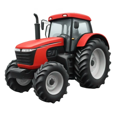 Red tractor  sticker