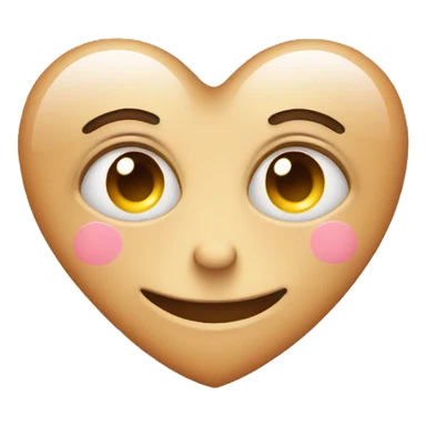 love heart eyed face with sweat sticker