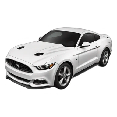 2017 White Mustang sticker
