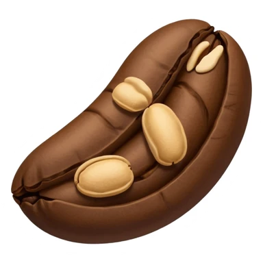 A sleeping coffee bean  sticker