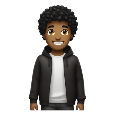 youtuber foltyn as an emoji he has curley hair he is lack he smiles a lot and he loves to play Roblox. sticker