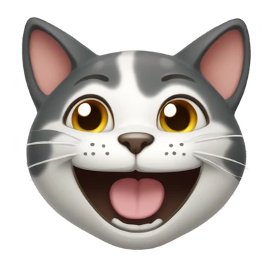 Cat Loopings and laughing  sticker