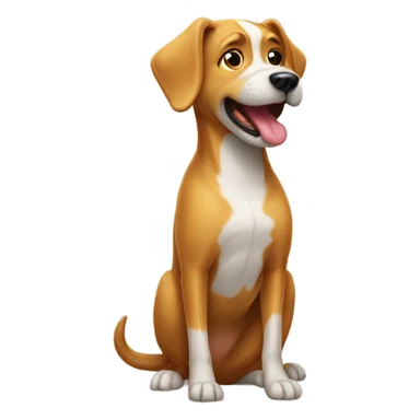 Dog going pee sticker