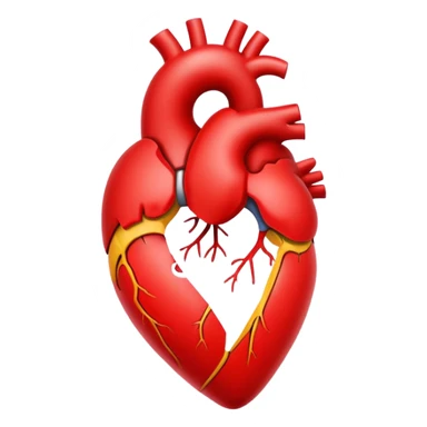 A perfect vector heart with a loop inside at the top. sticker