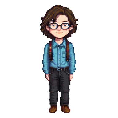 tall brunette hot nerdy boy sticker