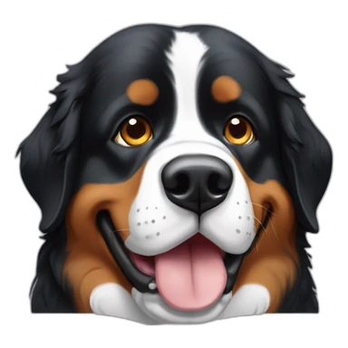 see no evil bernese mountain dog sticker