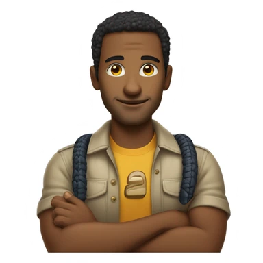 Homem com uma cobra nos braços sticker