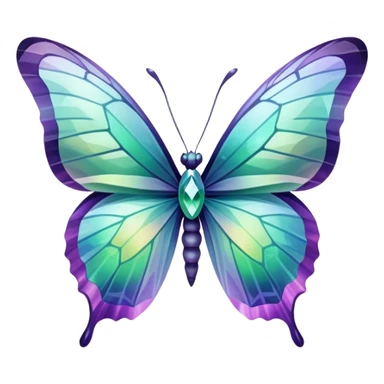 Fluorite butterfly sticker