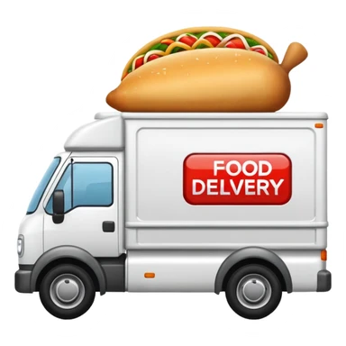 food delivery  lorry sticker