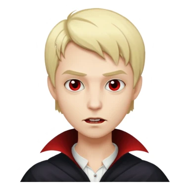 blonde short hair vampire sticker