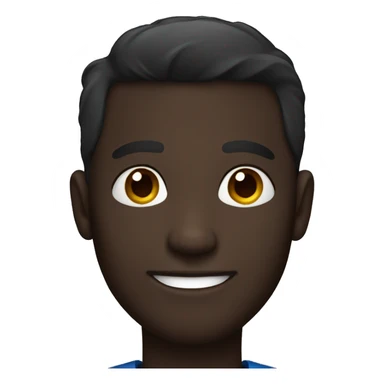 friendly looking dark skin male sticker