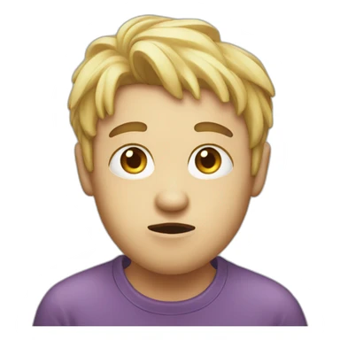 Face people doing suck a candy sticker